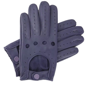Perforated Leather Unisex Breathable Car Driving Gloves Non-Slip Touchscreen Compatible Outdoor Premium Leather Custom Logo - Product Image 5
