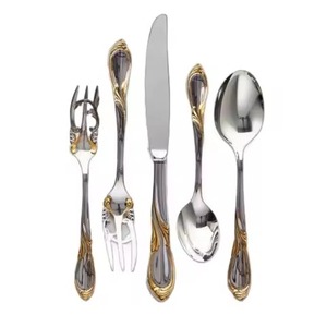 Kitchen Metal <b>Spoon</b> And Fork Set Cutlery Set For Dining <b>Table</b> Dinner Service Tableware Set For Restaurant - Product Image 6