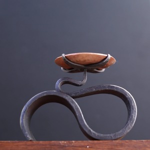 Porte-bougie de Noël en métal personnalisable - Décoration de table artisanale durable et écologique pour la maison - Product Image 5