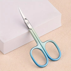 Ciseaux à cuticules professionnels bleu menthe, lame ultra-fine, multifonctions, en acier inoxydable - Product Image 5