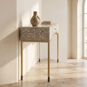 Table console Art Déco Perfect Enterprises pour la décoration intérieure, incrustation nacre, pour chambre à coucher, prix de gros pour l'exportation - Product Image 4