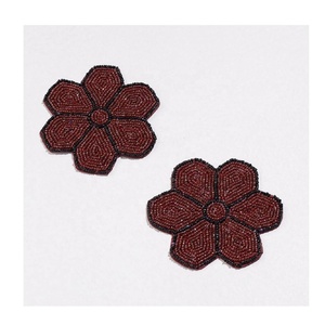 Flower Beaded Coaster Set of 4 Tea <b>Coffee</b> Mugs Dining <b>Table</b> Coaster Handmade Beaded Coaster use Home & Office <b>Table</b> Coaster - Product Image 3