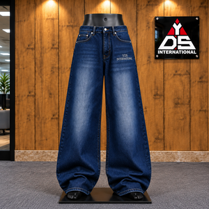 Pantalones Anchos Holgados para Hombre, Estilo Casual, Algodón Lavado, Tallas Grandes, Corte Holgado, Estilo Moderno Urbano - Product Image 1