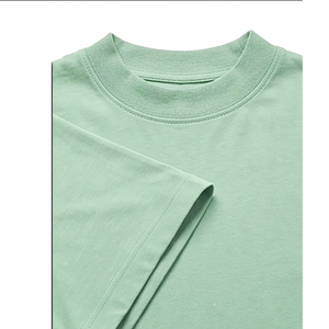 เสื้อยืดคอกลมแขนสั้นผู้ชาย ผ้าฝ้ายเรียบ สีพื้น ทรงปกติ สวมใส่สบาย เสื้อยืดเปล่าผ้าฝ้ายคุณภาพสูงสำหรับผู้ชาย - Product Image 4
