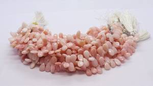 โอปอลสีชมพูธรรมชาติทรงลูกแพร์เจียระไน ขนาด 7x11 มม. ลูกปัดโอปอลสีชมพู 8 นิ้ว/เส้น คุณภาพสูง ลูกปัดทรงลูกแพร์ จำนวนมาก - Product Image 6