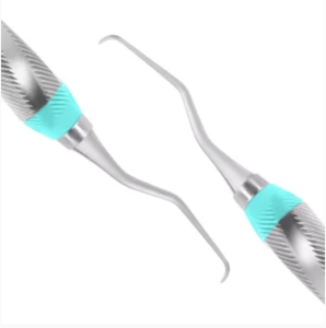 เครื่องมือขูดหินปูนทางทันตกรรมแบบสองด้าน ขนาดเล็ก ด้ามยาว รุ่น 1/2 Gracey Mini Curette ทำจากเหล็กกล้าไร้สนิมสำหรับการผ่าตัด - Product Image 3
