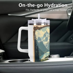 Vaso personalizado de acero inoxidable de 40 oz para regalos de firmas de arquitectura. - Product Image 3