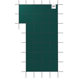 Cubierta de Seguridad para Piscina Enterrada de Invierno, 18 pies x 34 pies, Rectangular, Malla de PP de Alta Resistencia, Escalón Izquierdo, Triple Costura, con Enrollador - Product Image 4