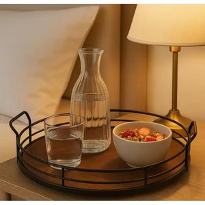 Gold Plated Decorative Tray Set Oval Shape Multi Tiered Traditional Design Mirror Display Luxury Trays For Wedding Party Decor - Product Image 6