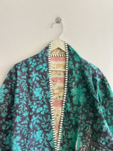 Wholesale Lot Of <b>Kantha</b> Vintage Reversible Quilted Umbrella Cut <b>Jacket</b> Coat - Product Image 3