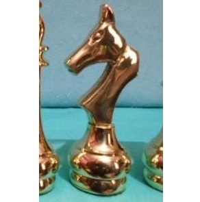 A.B Handicraftly Magnetic Rectangle Handmade Stainless Steel <b>Chess</b> Board <b>Set</b> Gold Black Modern Table Decor Home Decoration - Product Image 5