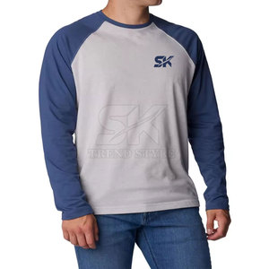 T-shirts élégants à coupe ajustée et manches raglan, unis, pour usage extérieur, fabriqués au Pakistan. - Product Image 3