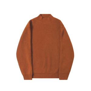 เสื้อสเวตเตอร์คอเต่าทรงหลวมหนานุ่มสำหรับผู้ชาย สีสันตามสั่ง สไตล์ลำลองสำหรับฤดูหนาว เสื้อโอเวอร์ไซส์ ให้ความอบอุ่นด้านหน้า เสื้อถักนิตติ้ง - Product Image 1