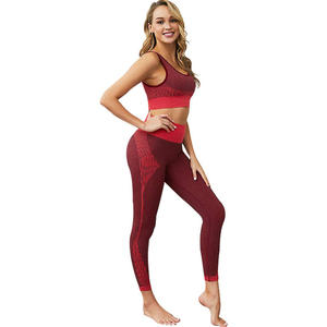 Conjunto de Yoga para Mujer 2026: Leggings de Cintura Alta y Sujetador Deportivo - Ropa Deportiva al por Mayor para Gimnasio y Fitness - Product Image 5