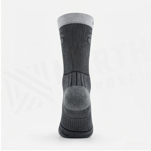 Crew <b>Socks</b> Geometric Pattern Blue Breathable <b>Running</b> <b>Socks</b> for Adults Spring Season - Product Image 2