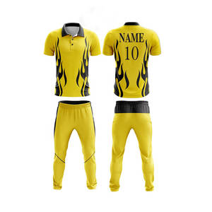 Nouveaux uniformes de cricket à prix avantageux pour hommes et logo personnalisé, meilleure impression par sublimation, nom et numéro d'équipe personnalisés. - Product Image 1