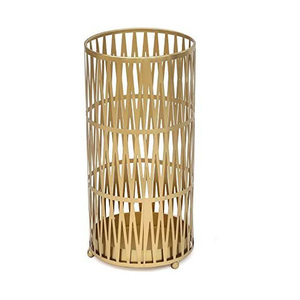 Porte-parapluie de qualité supérieure avec finition dorée, design moderne à fente verticale, pour la maison et l'hôtellerie - Product Image 1
