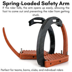 Estribos de Seguridad de Liberación Rápida para Montar a Caballo, Estribos de Acero Inoxidable de Primera Calidad, Resistentes, Ligeros y Ajustables, Internacionales - Product Image 4