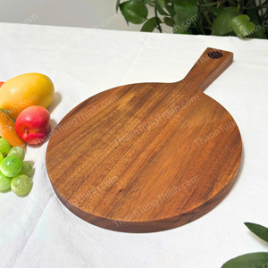 Wooden Customized Commercial Grade <b>Serving</b> <b>Tray</b> <b>Handle</b> Polished Finish for Food Presentation Made Vietnamese Certified - Product Image 5