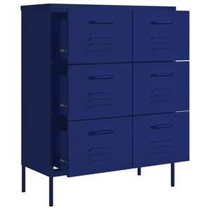 Organizador de Escritorio y Cajones con Rodamientos de Bolas, Color Azul Marino, Tamaño Mediano - Product Image 6