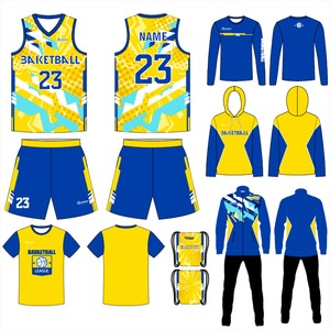 Camisetas de Baloncesto con Logotipo de Equipo, Impresión por Transferencia de Calor, Transpirables, 100% Poliéster, Impresión Digital, Nuevo Diseño, Uniformes Azul Rey - Product Image 1