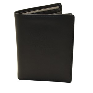 Men's Genuine Leather <b>Trifold</b> <b>Wallet</b> Multi-Card Holder Black Minimalist Fold Closure Short Style High Quality Open Fold <b>Wallet</b> - Product Image 4
