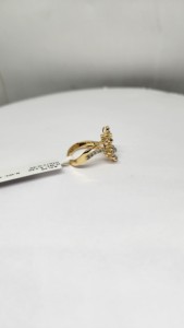 Bague pour femme en diamant naturel 14 carats de qualité supérieure avec 0,49 carat, plaqué rhodium, certifiée IGI, élégante, pour un usage quotidien - Product Image 2