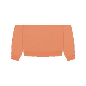 Sweat-shirt d'hiver personnalisé pour femme, en molleton tricoté polyester/coton 340g, coupe-vent, respirant, éco-responsable, col rond, gaufré - Product Image 3