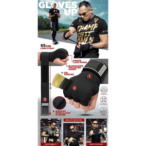 Guantes Interiores de Gel para Boxeo Hechos a Medida a Bajo Precio, Vendas para Manos de MMA con Almohadilla para Puño, Hechos de Cuero de Alta Calidad - Product Image 6