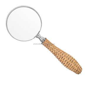 Loupe faite à la main avec poignée en résine Loupe avec manche en bois Loupe en métal - Product Image 3
