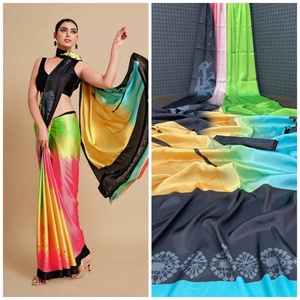 ผ้าไหมนุ่มพิเศษ พิมพ์ลายดิจิตอล 4 มิติ พร้อมเสื้อคลุมแบบไม่เย็บตะเข็บ หลายสี - Product Image 1