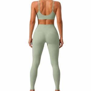 Ensemble de sport pour femme : soutien-gorge de sport sans coutures et leggings taille haute, vêtements de sport respirants et confortables, ensemble de yoga pour femme - Product Image 3