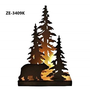 Trending Handmade Iron Sculpture Artistic Home Decoration for Contemporary Luxury ResidencesModern Abstract Aluminium Bear - Product Image 1