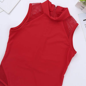 Leotardo de Ballet sin Mangas de Malla Elástica de Alta Calidad con Logotipo Personalizado, Servicio OEM, para Niñas, Adultos, Entrenamiento de Equipo, Gimnasia - Product Image 5