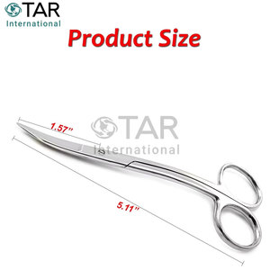 Goldman <b>Fox</b> Scissors Double Curved High Quality Stainless Steel Dental Orthodontic Surgical Medic Instruments Bulk Supplier - Product Image 3