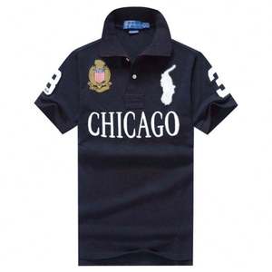 Polo en coton piqué de haute qualité pour homme, respirant, décontracté, pour le rugby et le golf, avec col tricoté et broderie - Product Image 1