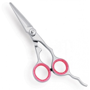 Fancy Printed <b>Left</b>-<b>Handed</b> Beauty <b>Scissors</b> with Smooth Edge Stainless Steel Blade and Steel Handle for Embroidery Shearing - Product Image 5