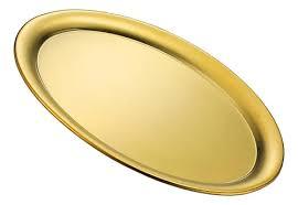 Assiette de service ronde en cuivre, écologique et minimaliste, pour buffet et restauration - Product Image 5