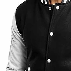 Plus Size Men's Wool Varsity Baseball <b>Winter</b> <b>Jacket</b> Custom Logo Quick Dry - Product Image 4