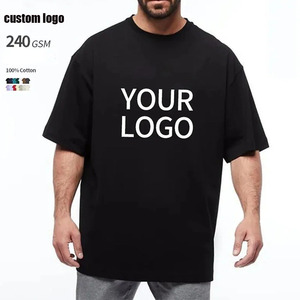 เสื้อผู้ชายแขนสั้นทรงหลวมพิมพ์ลายกอธิคผ้าแคนวาสผสมสแปนเด็กซ์/คอตตอน ยับยาก ทรงดรอปโชว์เดอร์ ขายส่ง - Product Image 4