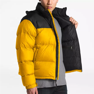 Blouson matelassé à capuche pour homme, design personnalisé, uni, respirant, imperméable, pour l'hiver - Product Image 4