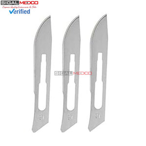 Surgi Sterile 2 poignées de scalpel et 100 lames chirurgicales médicales de haute qualité, jetables et réutilisables, en acier inoxydable, certifiées CE - Product Image 5