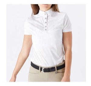 Vêtements équestres à manches courtes pour femmes, vêtements d'équitation à la mode, couche de base pour femmes, offre spéciale - Product Image 2