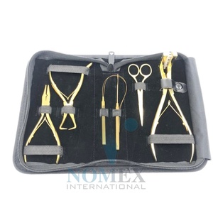 ชุดเครื่องมือสำหรับการต่อผมโปรเทปกดในคีมที่เปิดลูกปัดคีมที่ต่อผมและกรรไกรขนาดเล็กที่เป็นของแข็ง - Product Image 2