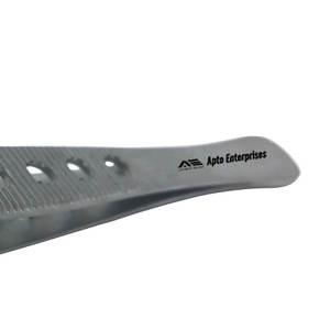 Pinces à tissus Adson Brown de qualité supérieure, en acier inoxydable droit à 9 x 9 dents, instrument chirurgical de précision médical vétérinaire - Product Image 4