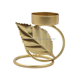 เชิงเทียนโลหะชุบทองออกแบบได้ตามต้องการเหมาะสำหรับงานแต่งงานงานอีเวนต์และการตกแต่งโต๊ะรับประทานอาหาร - Product Image 5