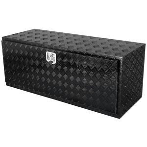 Cassetta Portautensili in Alluminio Rinforzato 152x60x60 cm per Sottoscocca Camion, con Piastra Diamantata, Serratura e Chiavi, Impermeabile, per Ricambi Pickup - Product Image 5