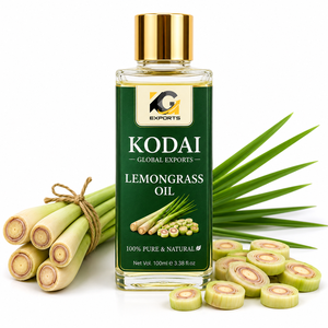 Aceite Esencial de Limoncillo de Tamil Nadu 100% Puro y Natural de Primera Calidad, Destilado al Vapor, para Aromaterapia y Cuidado Facial, Kodai Global Export - Product Image 1