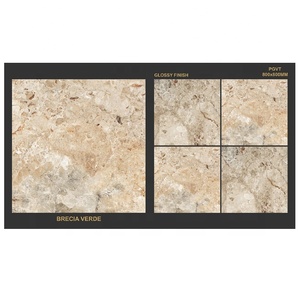 Azulejo de Porcelana para Piso WALLMARK Calcatta Bianco 800x800mm, Piedra Natural, Acabado Pulido y Esmaltado, Antideslizante - Product Image 2