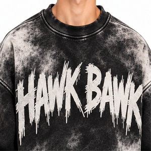 Sweat-shirt à manches longues pour homme, col rond, pour un confort quotidien, imprimé graphique, coton, French Terry, streetwear - Product Image 4